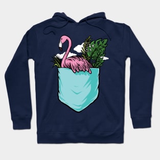 flamingo pocket Hoodie